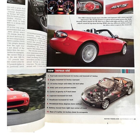 Motor Trend Magazine Mercedes E55 AMG Vs Dodge Magnum September 2005 - Picture 8 of 9